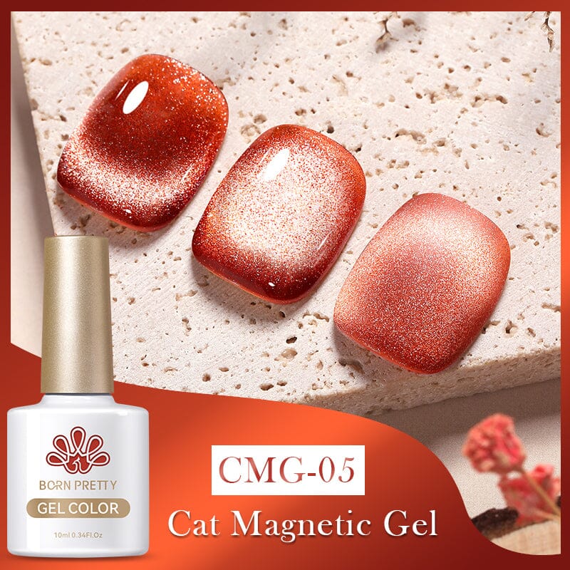 10ml Jelly Amber Cat Magnetic Gel Gel Nail Polish BORN PRETTY CMG-05 