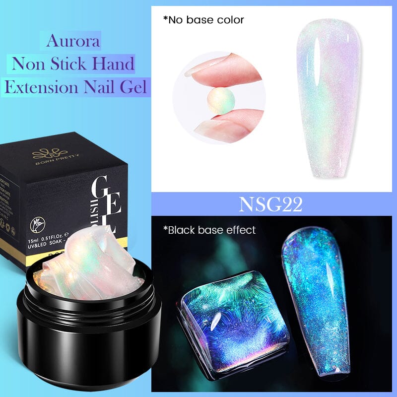 Aurora Non Stick Hand Extension Nail Gel 15ml Gel Nail Polish BORN PRETTY NSG22 