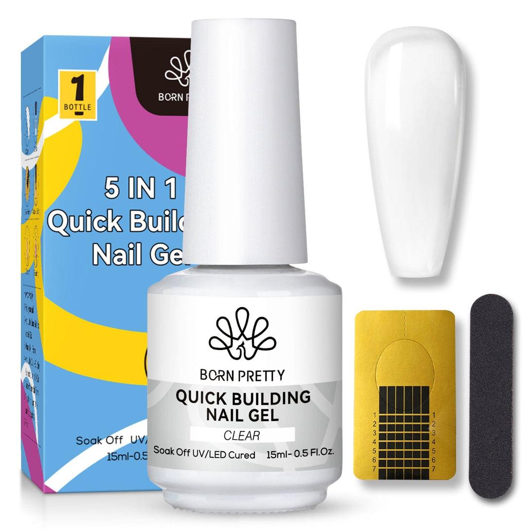 Quick Building Nail Gel Kit Gel Nail Polish BORN PRETTY Clear 