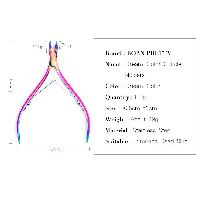 Nail Cuticle Remover Nipper Cutter Stainless Steel Dead Skin Remover Scissor Nail Tools BORN PRETTY 
