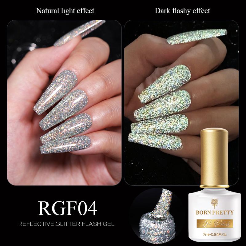Reflective Glitter Flash Gel Nail Polish 7ml – BORN PRETTY
