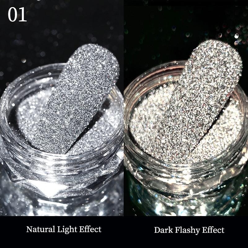 Super Reflective Glitter Nail Powder Nail Powder BORN PRETTY 01 