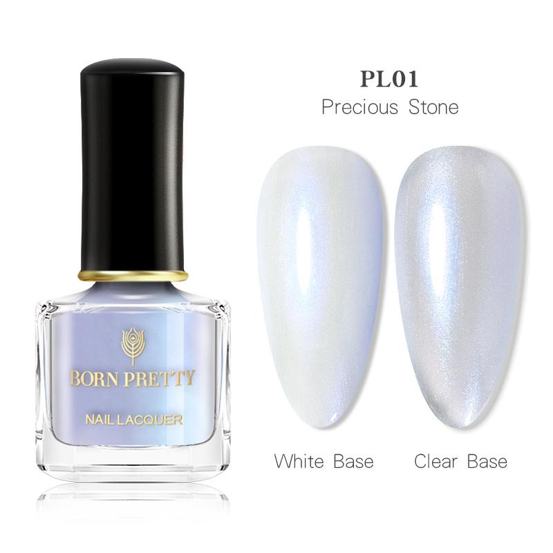 Precious Stone BP-PL01 - 6ml Pearl Shell Glitter Nail Polish Nail Polish BORN PRETTY 