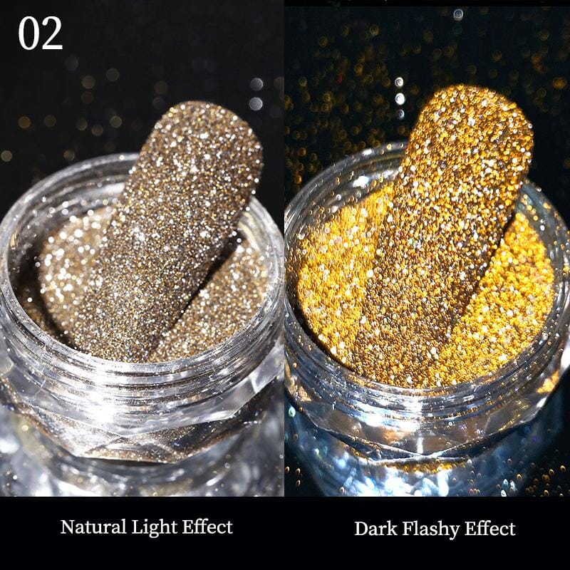 Super Reflective Glitter Nail Powder Nail Powder BORN PRETTY 02 
