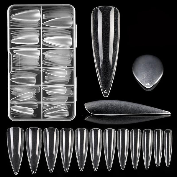 120pcs Stiletto Full Cover Nail Tips - Transparent Tools & Accessories BORN PRETTY 