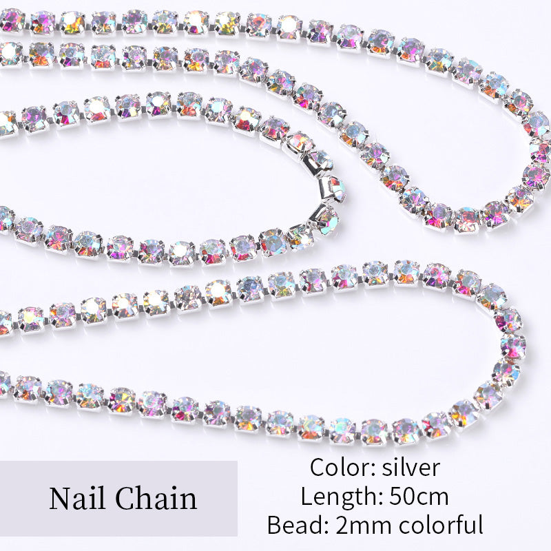 50cm Nail Chain Rhinestones – BORN PRETTY