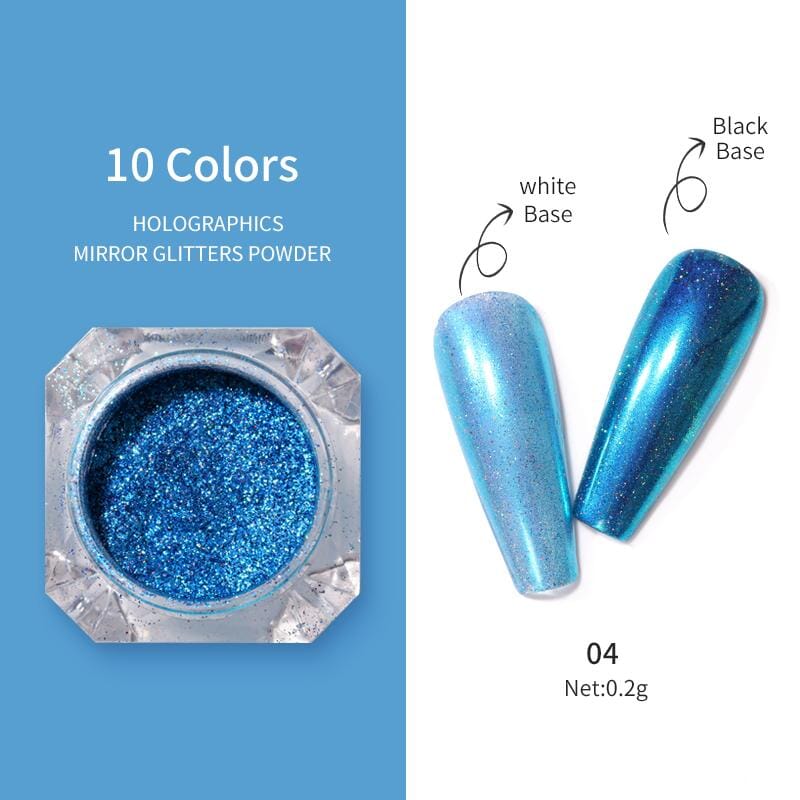 Holographic Metallic Mirror Glitter Nail Powder Nail Powder BORN PRETTY 04 