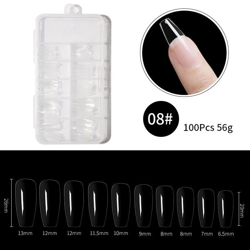 UniTale Stunning 100 Pcs Transparent Reusable Artificial Nail Tips For Nail  Extension With Super strong Transparent Brush Nail Glue Pure Transparent -  Price in India, Buy UniTale Stunning 100 Pcs Transparent Reusable