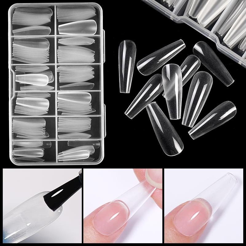 120pcs Full Cover Nail Tips - Transparent Tools & Accessories BORN PRETTY 