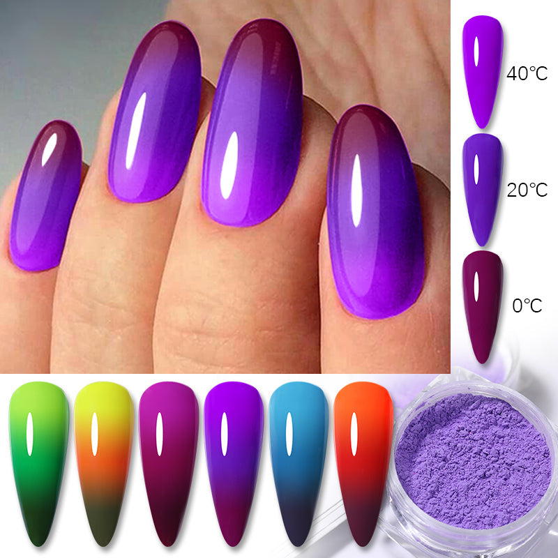 Celestial thermal color changing dip powder
