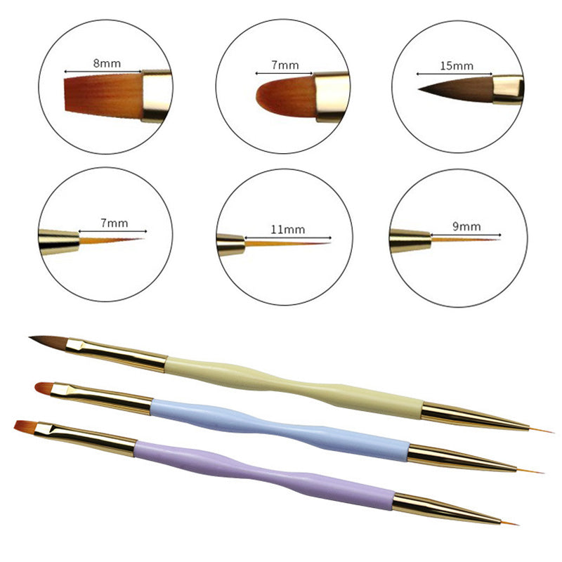 Dual-end UV Gel Liner Nail Brush Set Tools & Accessories BORN PRETTY 