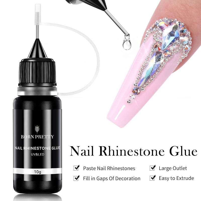 Nail Rhinestone Glue Gel Nail Polish BORN PRETTY 