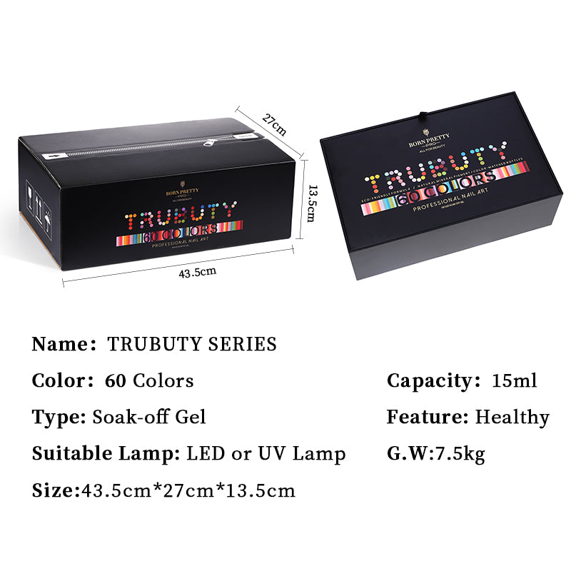 Trubuty Series Gel Nail Polish 15ml 60Pcs/Set BORN PRETTY 