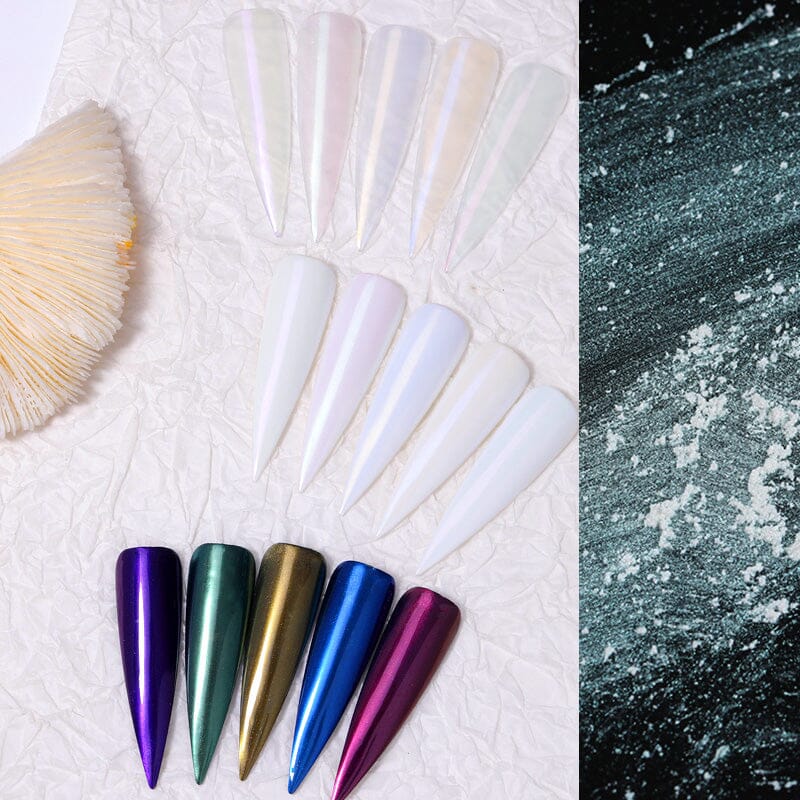 5 Colors Pearly Shell Nail Powder Set Kits & Bundles BORN PRETTY 