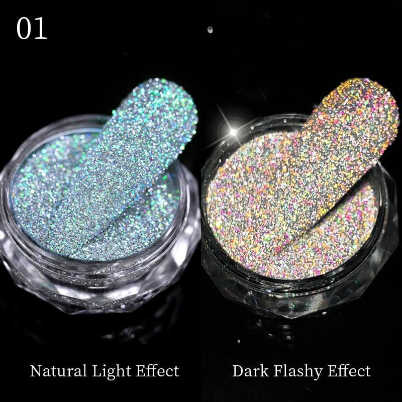 Flash Effect Glitter Sequins Nail Powder Nail Powder BORN PRETTY 01 