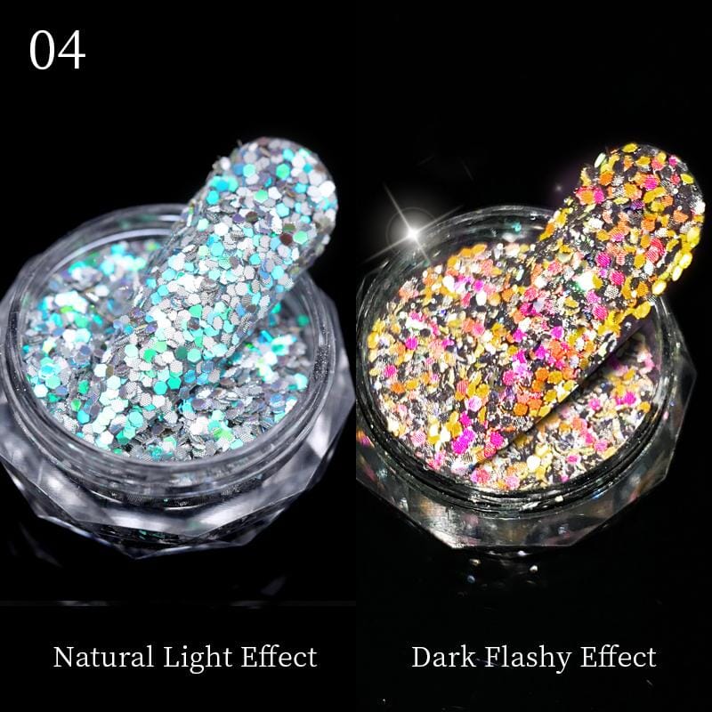 Flash Effect Glitter Sequins Nail Powder Nail Powder BORN PRETTY 04 