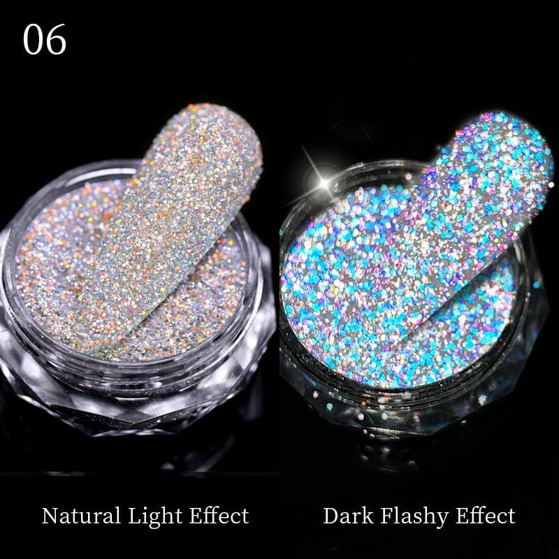 Flash Effect Glitter Sequins Nail Powder Nail Powder BORN PRETTY 06 