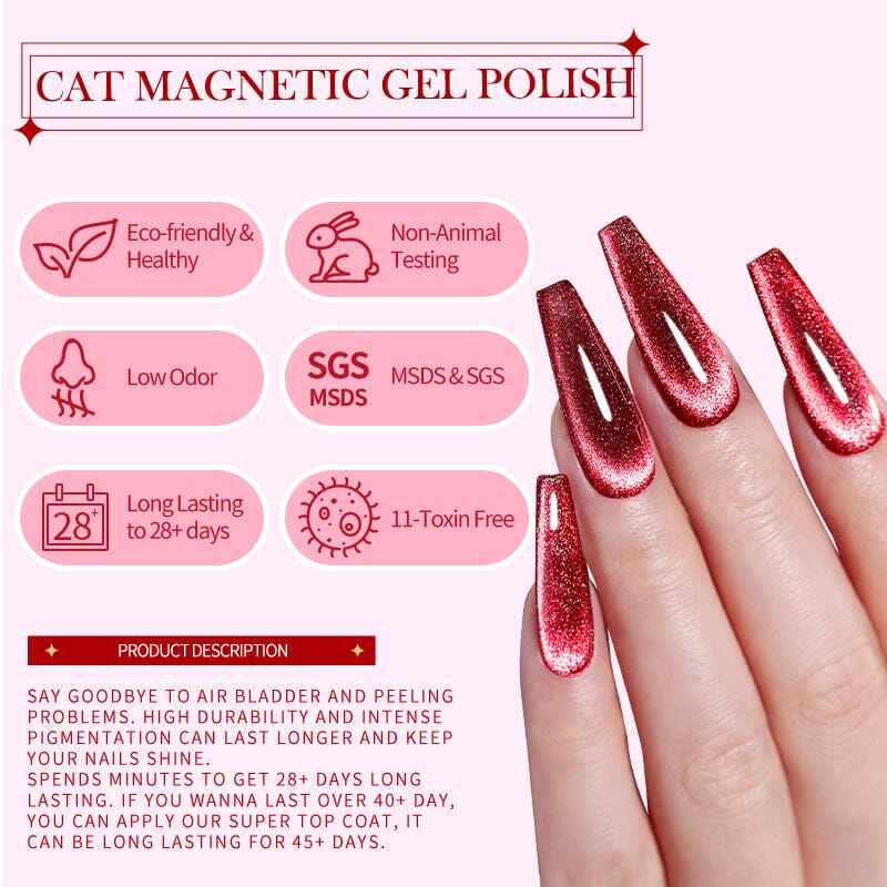 10ml Jelly Amber Cat Magnetic Gel Gel Nail Polish BORN PRETTY 