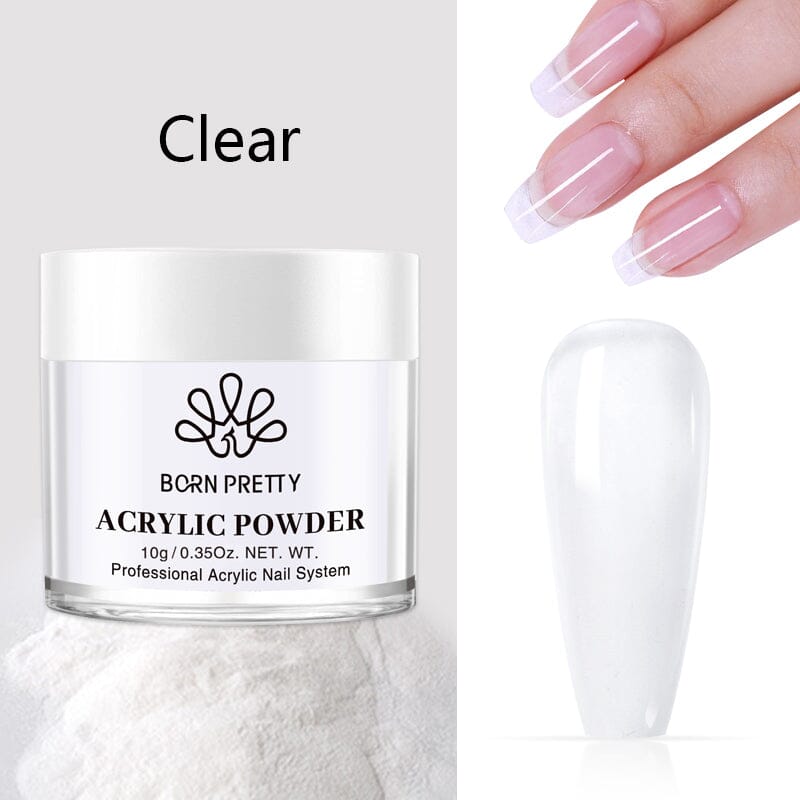 Acrylic Powder 10ml Nail Powder BORN PRETTY Clear 