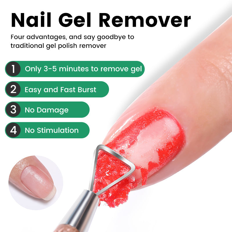 Gel Remover Kit - Nail Gel Remover, Peel Off Nail Latex, Cuticle Pusher Tools & Accessories BORN PRETTY 