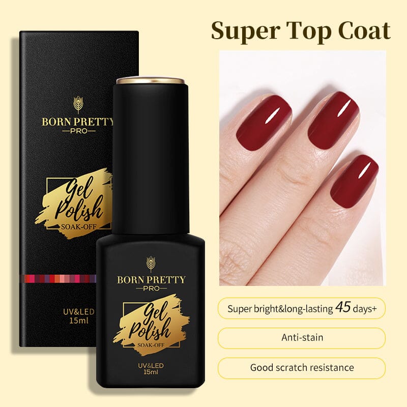 Base Gel Matte Super Top Coat 15ml Gel Nail Polish BORN PRETTY Super Top Coat 