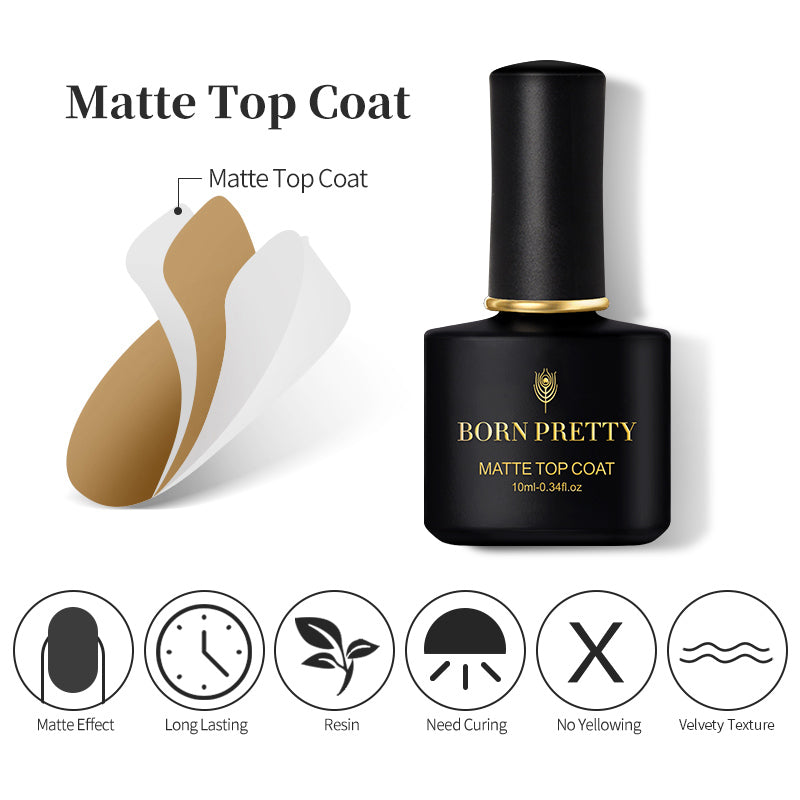 10ml Matte Top Coat Base & Top Coat BORN PRETTY 